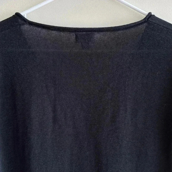 J. Crew Black V-Neck Sweater with Button Sleeves, Size XS - Picture 16 of 16